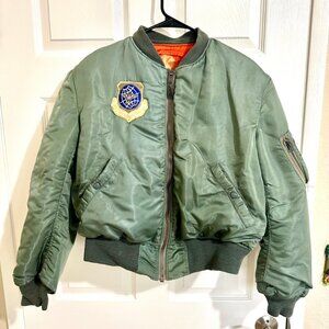 US Air Force 1960s L-2B Flight Jacket Size Small Vintage